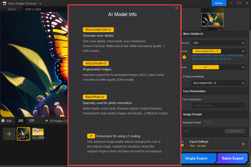 Aiarty Image Enhancer AI Model Explanation